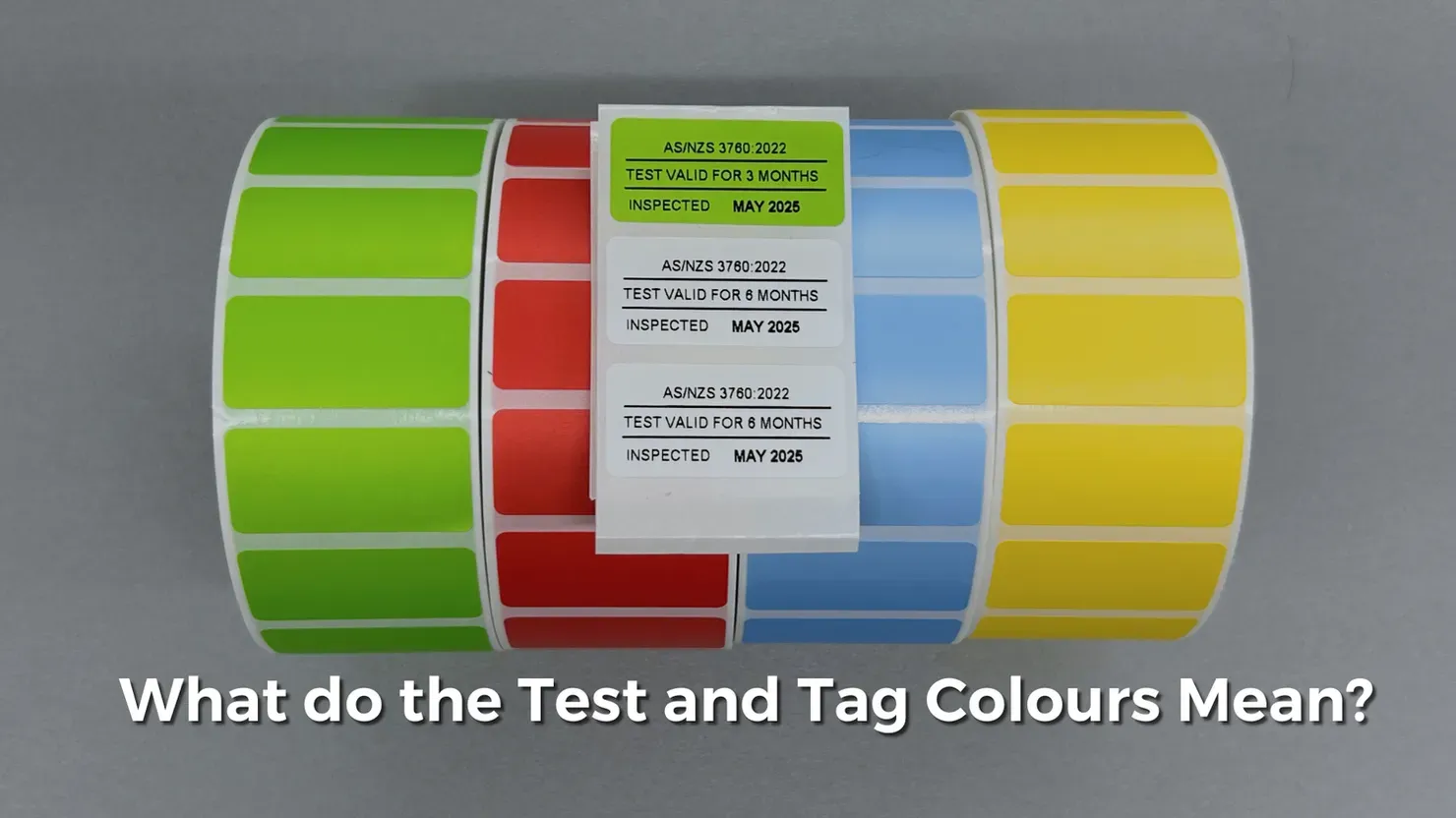 Test and Tag Colours Tags for Construction Sites
