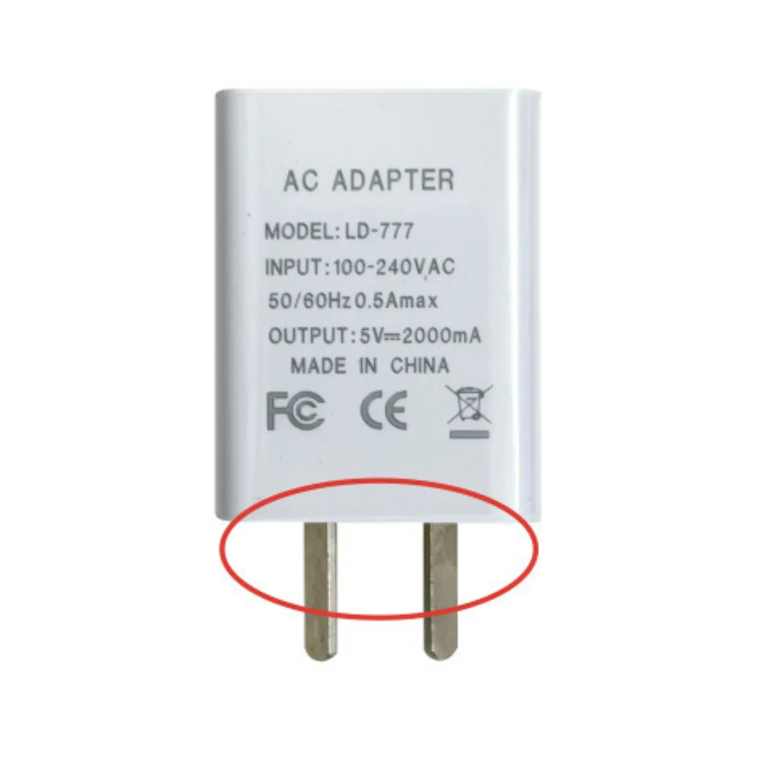 Recalled Electrical Products: Sylvan SLG02 Wif Hub power adapter