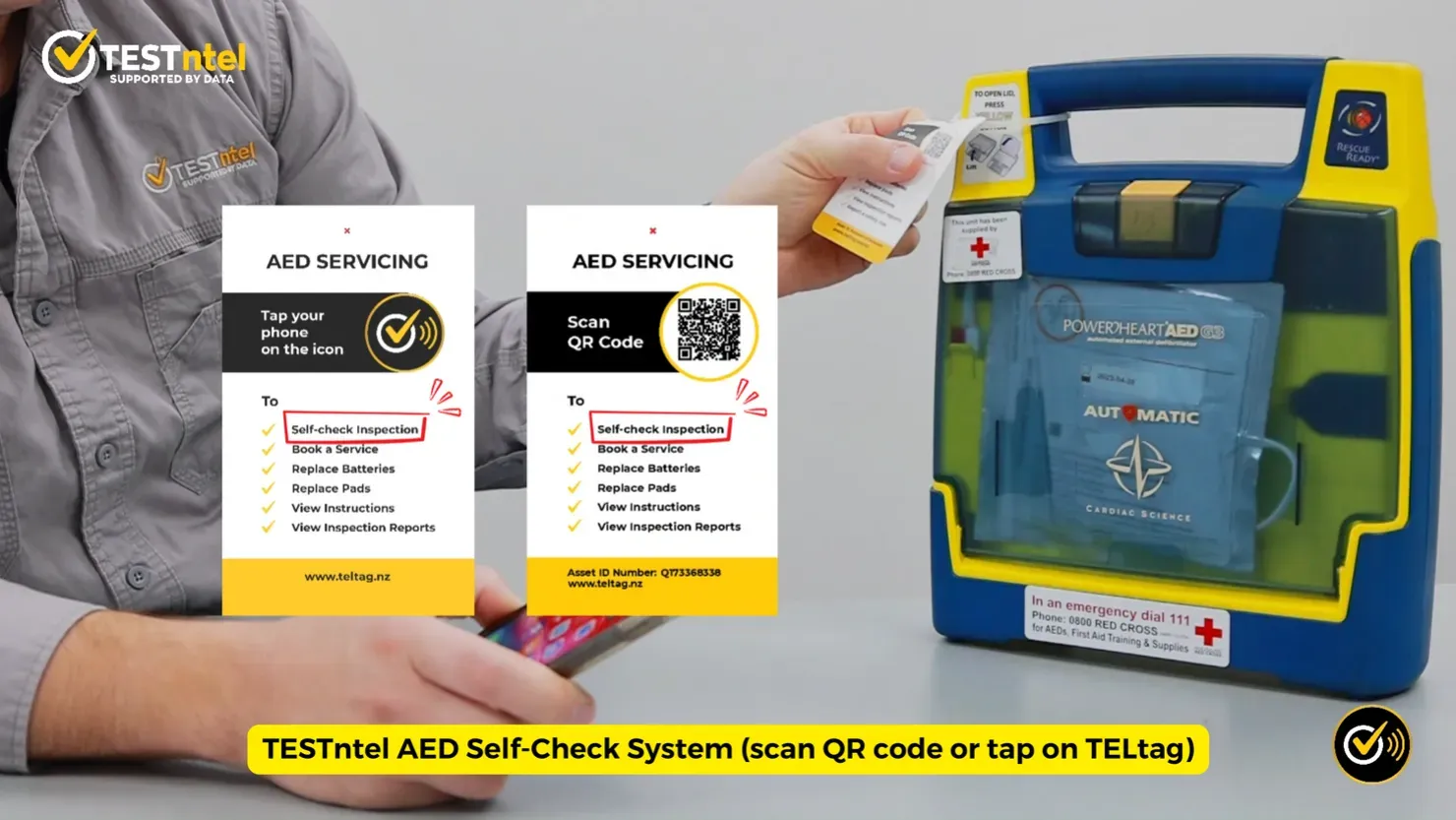 TESTntel AED Self-Check System